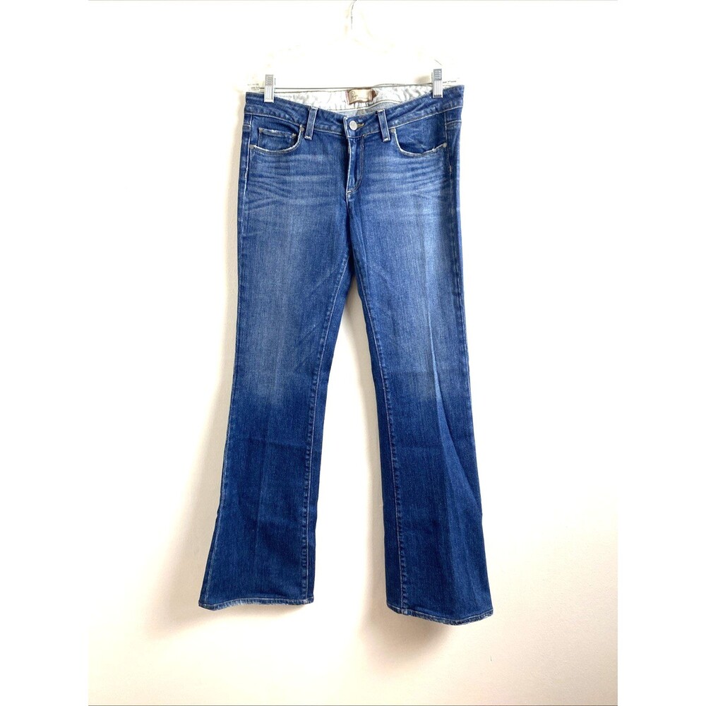 Paige Bootcut Jeans Womens Blue Size 29 Hollywood Hills Stretch Low Rise L31"